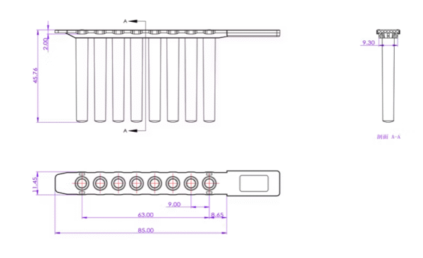 8 Tip Magnetic Comb/Sleeve, 2/bag - Image 3